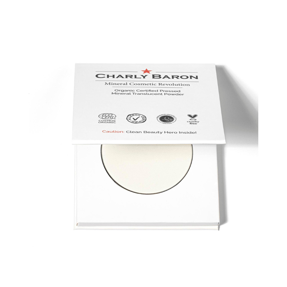 Charly Baron Bio Organic Mineral Pressed Translucent Powder Translucent pudder Charly Baron